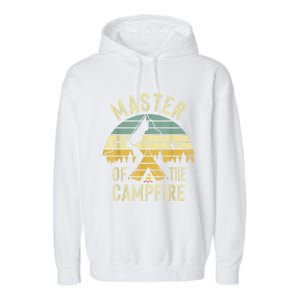 Cool Master Campfire Funny Camping Gift For Men Women Garment-Dyed Fleece Hoodie