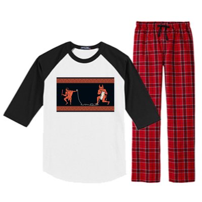 Crafty Minotaur Raglan Sleeve Pajama Set