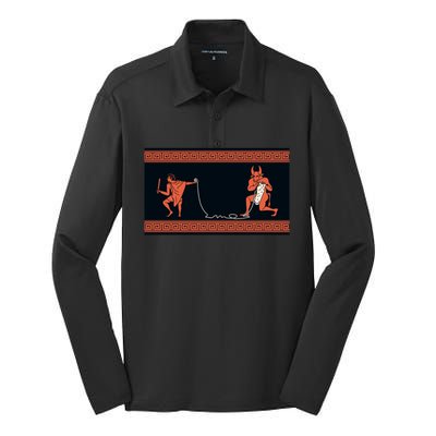 Crafty Minotaur Silk Touch Performance Long Sleeve Polo