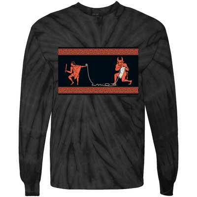 Crafty Minotaur Tie-Dye Long Sleeve Shirt