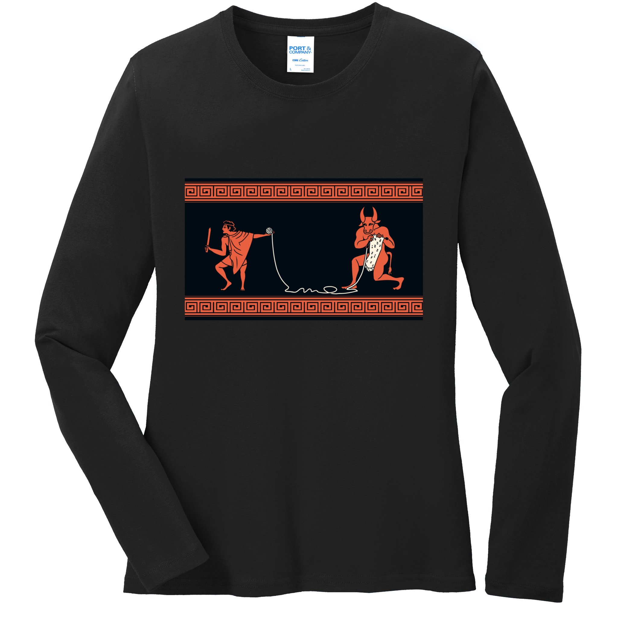 Crafty Minotaur Ladies Long Sleeve Shirt