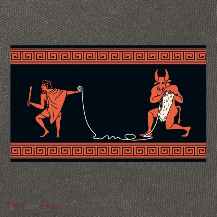 Crafty Minotaur Cotton Canvas Backpack