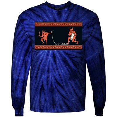 Crafty Minotaur Tie-Dye Long Sleeve Shirt