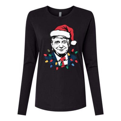 Christmas Maga Christmas Trump Funny Womens Cotton Relaxed Long Sleeve T-Shirt