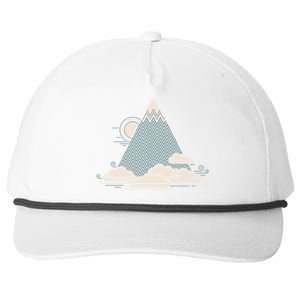 Cloud Mountain Snapback Five-Panel Rope Hat