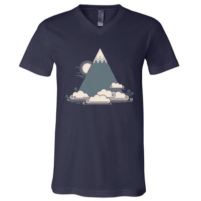 Cloud Mountain V-Neck T-Shirt