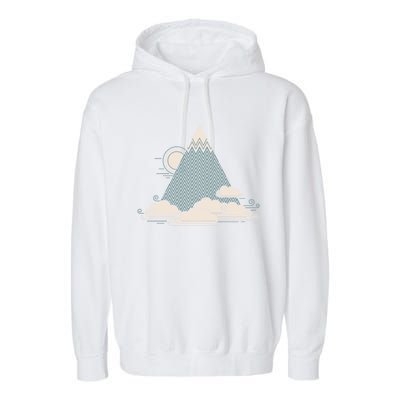 Cloud Mountain Garment-Dyed Fleece Hoodie