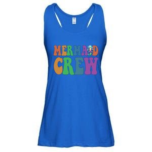 Cute Mermaid Crew Summer Sunshine Vacation Hello Beach Gift Ladies Essential Flowy Tank