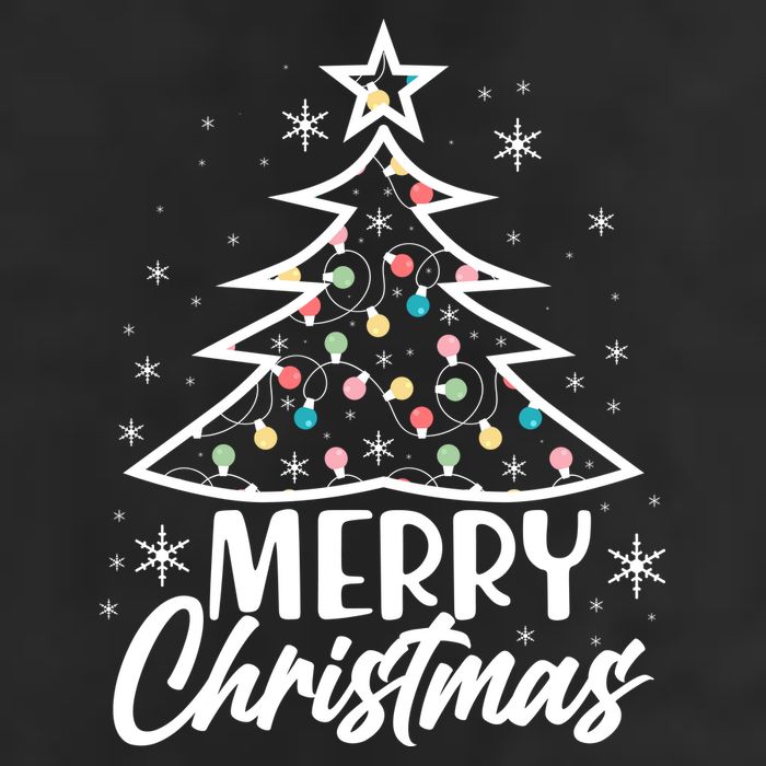 Cute Merry Christmas Tree Outline Adult Drive Performance Visor