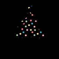 Cute Merry Christmas Tree Outline Mug