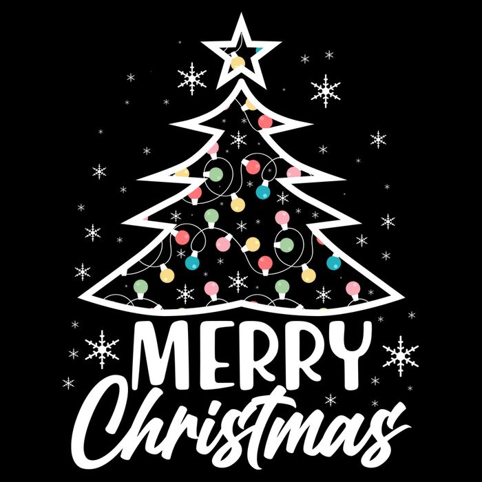 Cute Merry Christmas Tree Outline Wool Snapback Cap