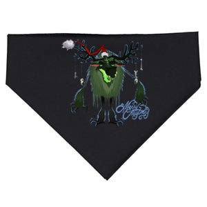 Cartoon Merry Christmas Moose Funny Anime Deer Gamer Gift USA-Made Doggie Bandana