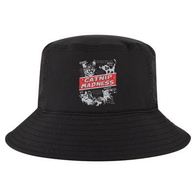 Catnip Madness Cute Kitten Funny Cat Women Vintage Cool Comfort Performance Bucket Hat