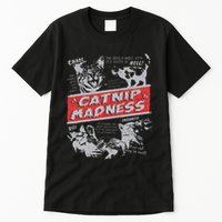 Catnip Madness Cute Kitten Funny Cat Women Vintage Tall T-Shirt