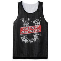 Catnip Madness Cute Kitten Funny Cat Women Vintage Mesh Reversible Basketball Jersey Tank