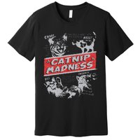 Catnip Madness Cute Kitten Funny Cat Women Vintage Premium T-Shirt