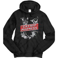 Catnip Madness Cute Kitten Funny Cat Women Vintage Tie Dye Hoodie