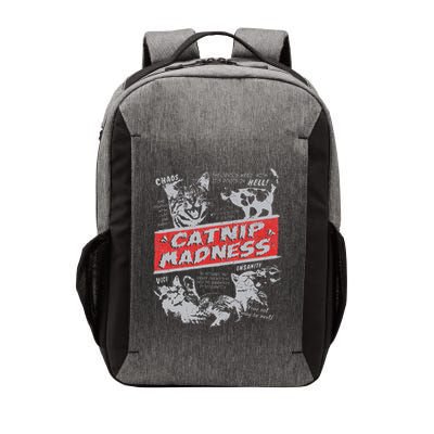 Catnip Madness Cute Kitten Funny Cat Women Vintage Vector Backpack