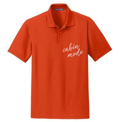 Cabin Mode Cabin Vacation Gift Dry Zone Grid Polo