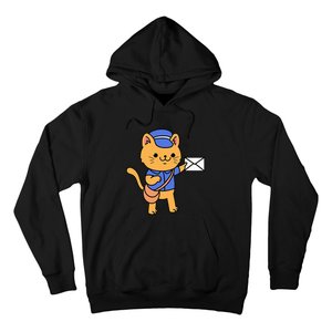 Cat Mail Carrier Gift For Mailman Hoodie