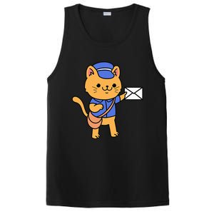 Cat Mail Carrier Gift For Mailman PosiCharge Competitor Tank