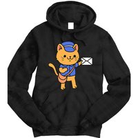 Cat Mail Carrier Gift For Mailman Tie Dye Hoodie