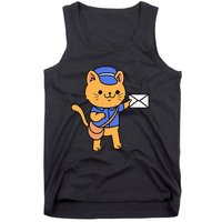 Cat Mail Carrier Gift For Mailman Tank Top