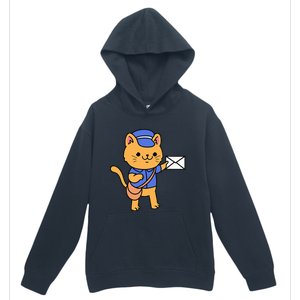 Cat Mail Carrier Gift For Mailman Urban Pullover Hoodie