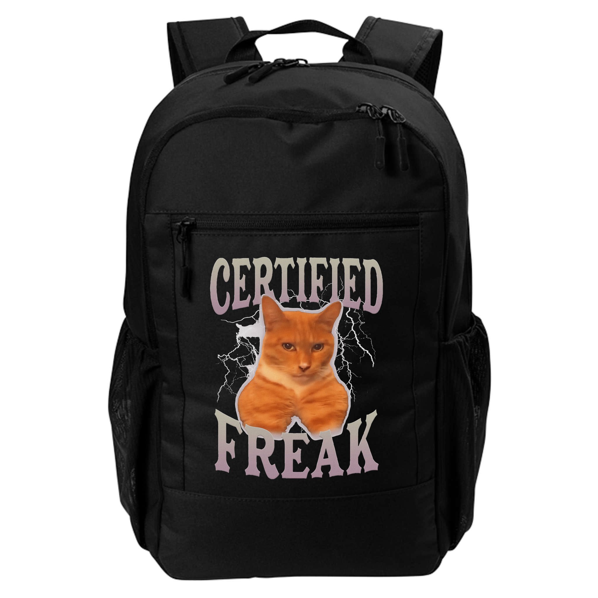 Cat Meme Certified Freak Backpack