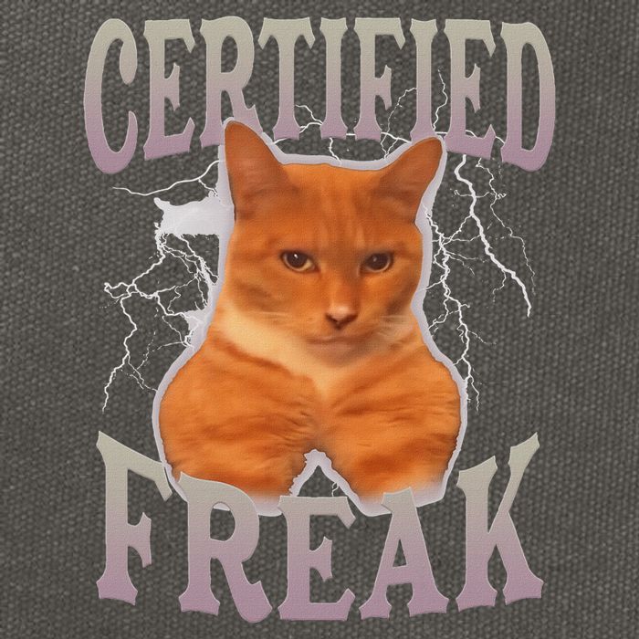 Cat Meme Certified Freak Cotton Canvas Backpack