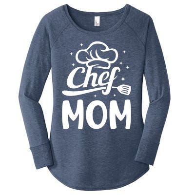 Chef Mom Culinary Mom Restaurant Cooking Kitchen Cooking Mom Cool Gift Women's Perfect Tri Tunic Long Sleeve Shirt