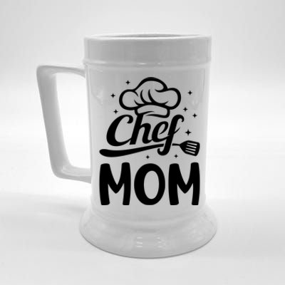 Chef Mom Culinary Mom Restaurant Cooking Kitchen Cooking Mom Cool Gift Beer Stein