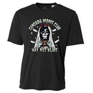 Cansada Moms Club Ay Mis Hijos Halloween Mexican Spooky Cooling Performance Crew T-Shirt