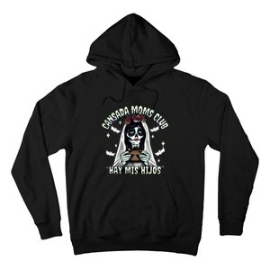 Cansada Moms Club Ay Mis Hijos Halloween Mexican Spooky Hoodie