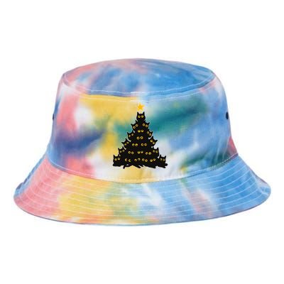 Christmas Meow Cute Cat Tie Dye Newport Bucket Hat