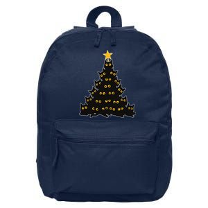 Christmas Meow Cute Cat 16 in Basic Backpack