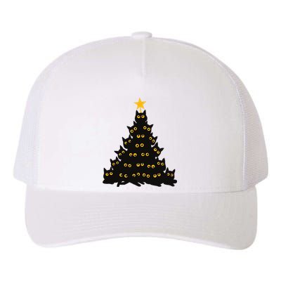 Christmas Meow Cute Cat Yupoong Adult 5-Panel Trucker Hat