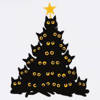 Christmas Meow Cute Cat Adult Drive Performance Visor