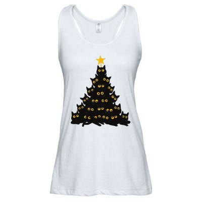 Christmas Meow Cute Cat Ladies Essential Flowy Tank