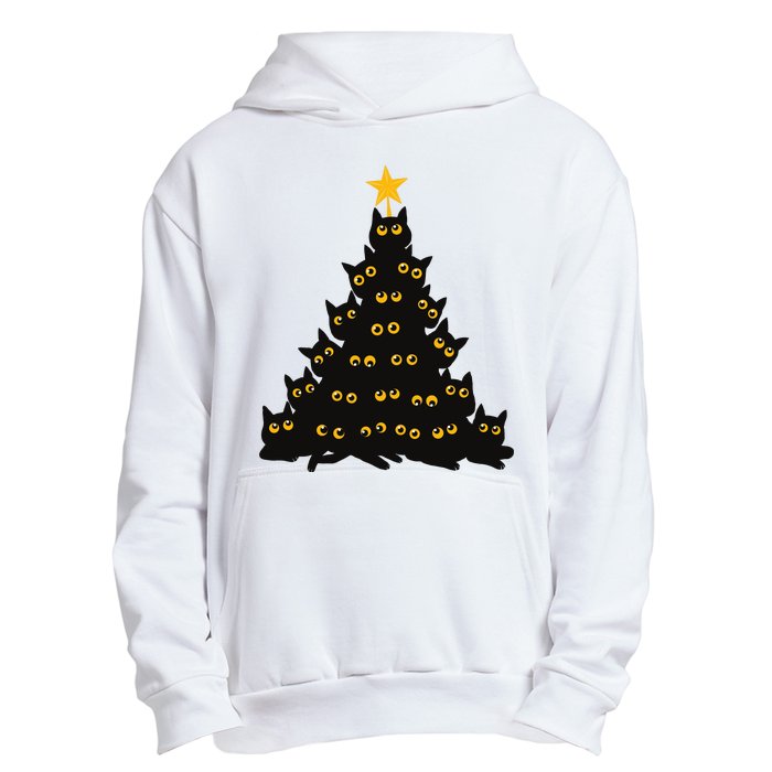 Christmas Meow Cute Cat Urban Pullover Hoodie