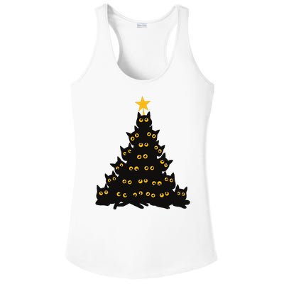 Christmas Meow Cute Cat Ladies PosiCharge Competitor Racerback Tank