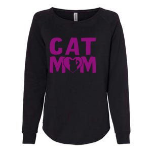 Cat Mom Womens California Wash Sweatshirt