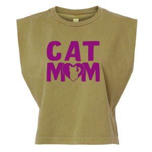 Cat Mom Garment-Dyed Women's Muscle Tee