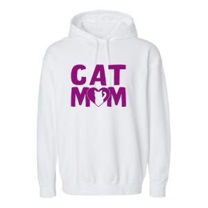 Cat Mom Garment-Dyed Fleece Hoodie