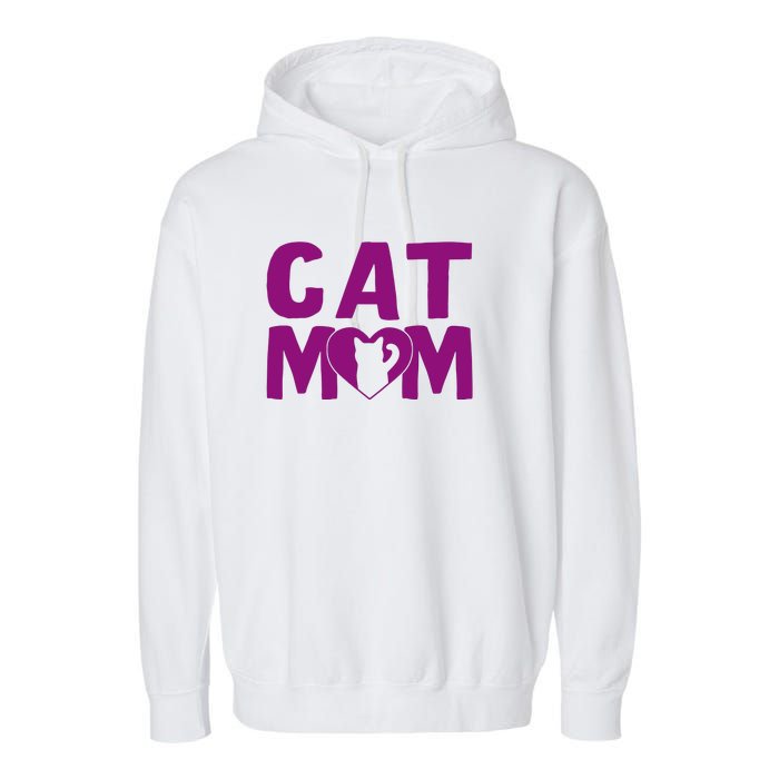 Cat Mom Garment-Dyed Fleece Hoodie