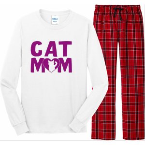 Cat Mom Long Sleeve Pajama Set