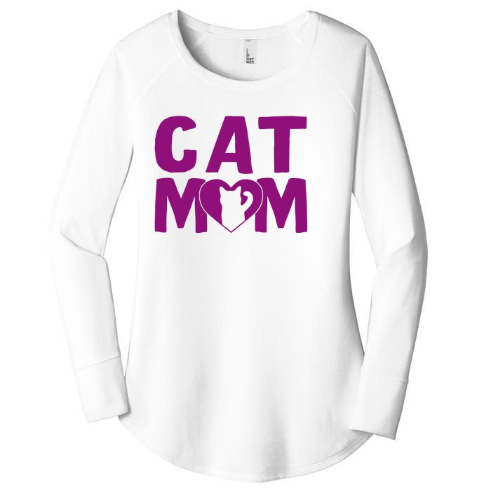 Cat Mom Women's Perfect Tri Tunic Long Sleeve Shirt