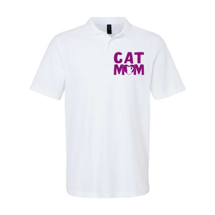 Cat Mom Softstyle Adult Sport Polo