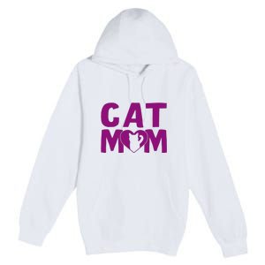 Cat Mom Premium Pullover Hoodie