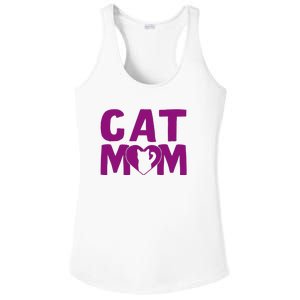 Cat Mom Ladies PosiCharge Competitor Racerback Tank